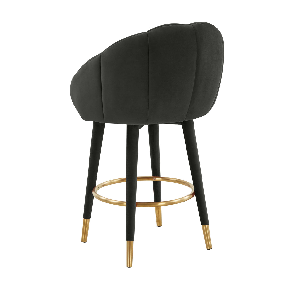 Myla Black Swivel Counter Stool - UK