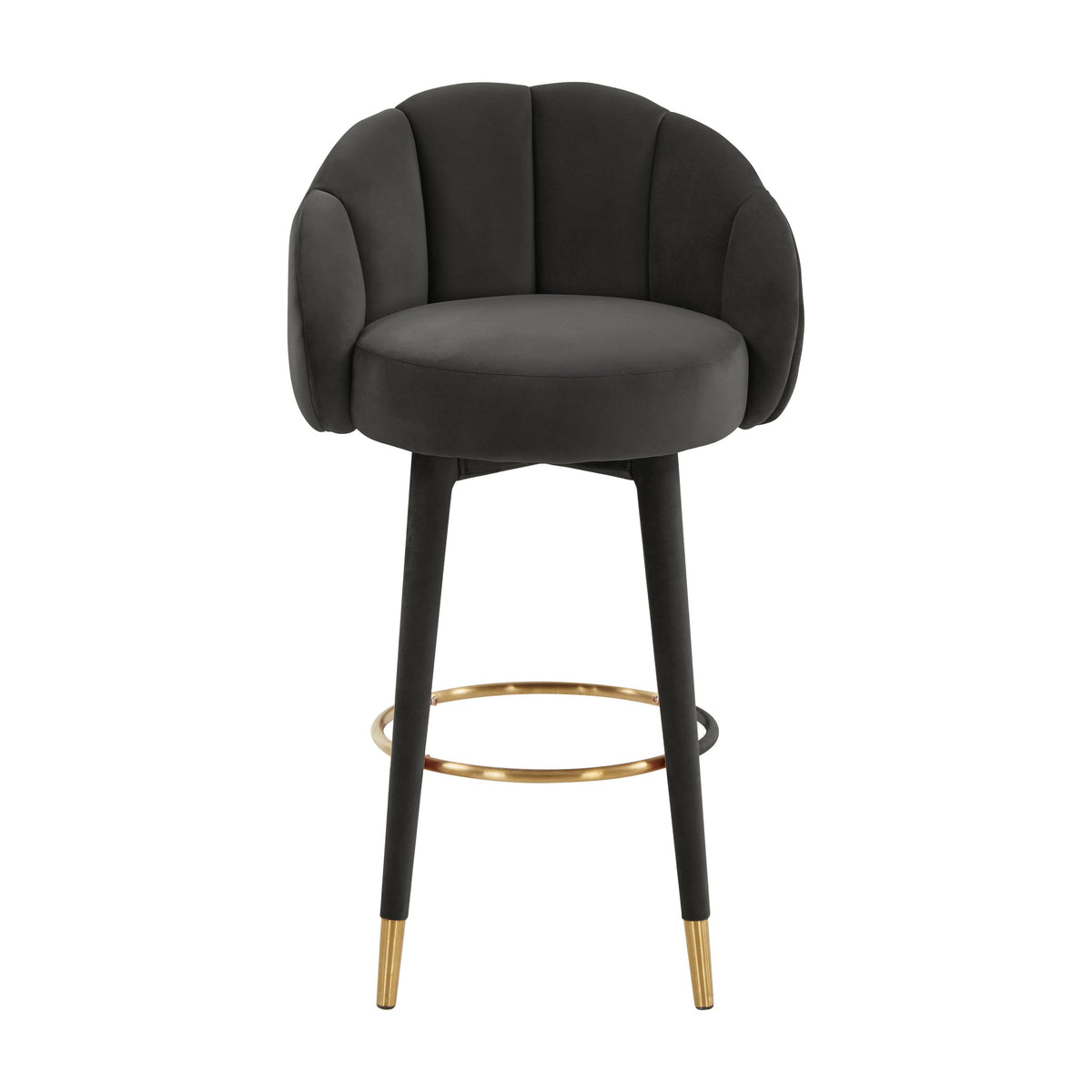 Myla Black Swivel Bar Stool - UK