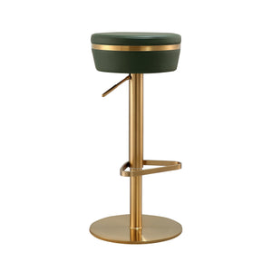 Astro Malachite Green and Gold Adjustable Stool - UK