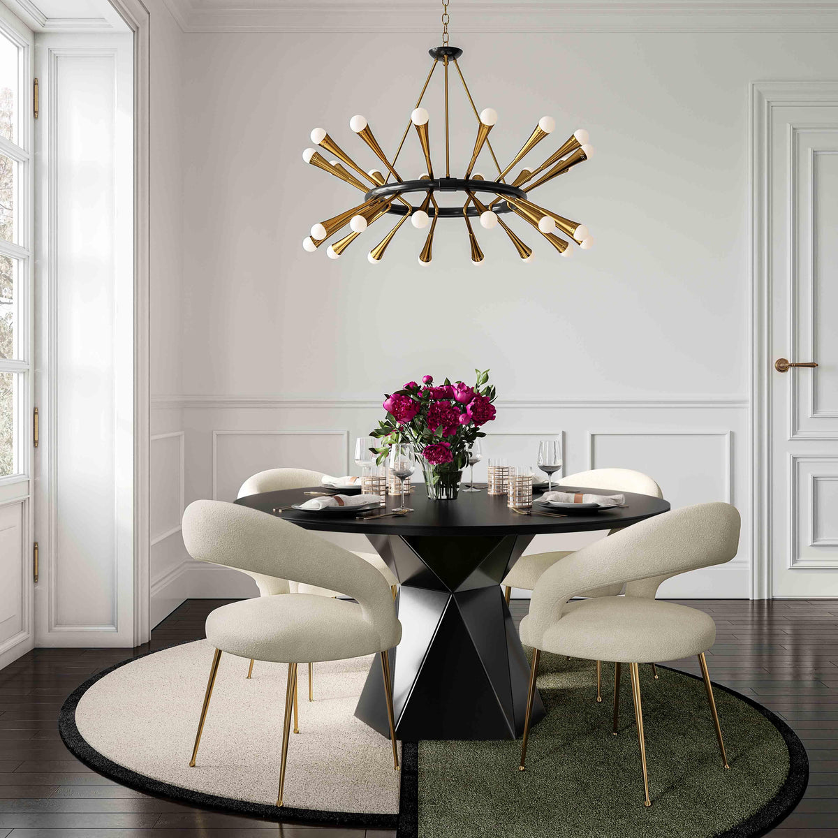 Rocco Cream Performance Boucle Dining Chair