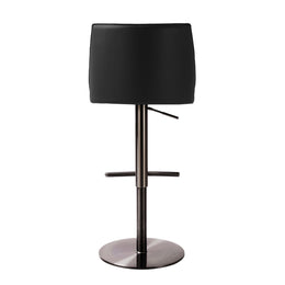 Gala Black Performance Vegan Leather on Adjustable Stool