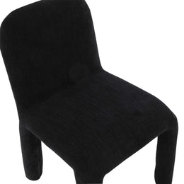 Georgia Midnight Black Chenille Dining Chair - UK