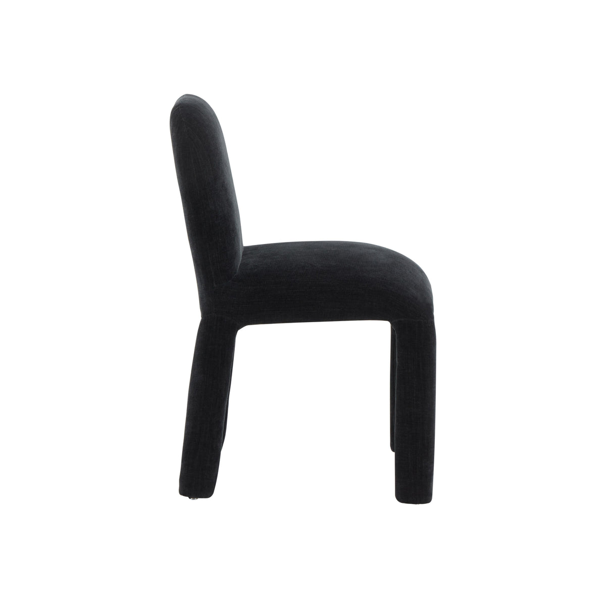 Georgia Midnight Black Chenille Dining Chair - UK