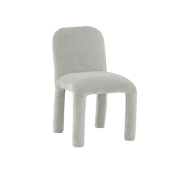 Georgia Light Grey Chenille Dining Chair - UK