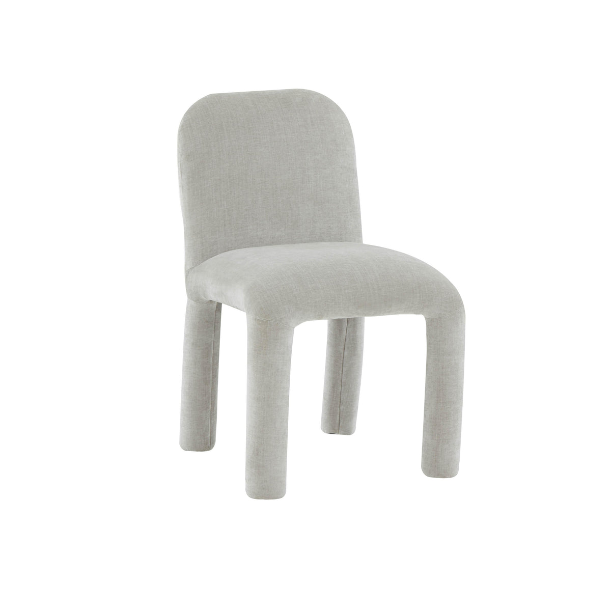 Georgia Light Grey Chenille Dining Chair - UK