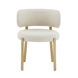 Margaret Cream Performance Linen Dining Chair - UK