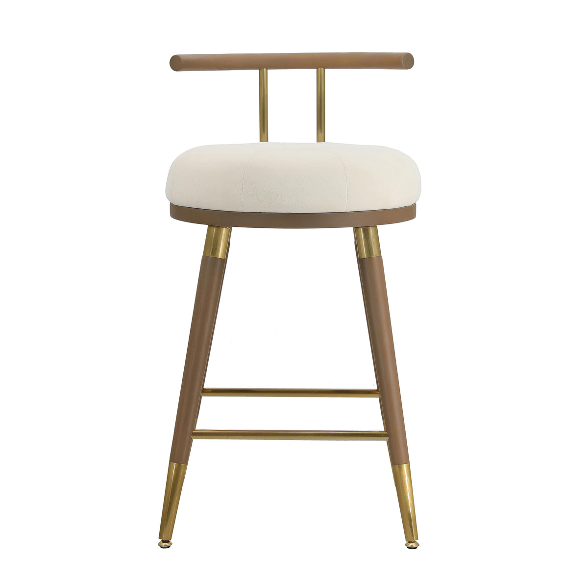 Juniper Cream Velvet Counter Stool - UK