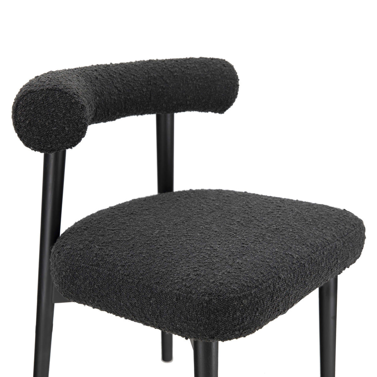Spara Black Boucle Side Chair - UK