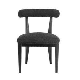 Palla Black Boucle Dining Chair - UK