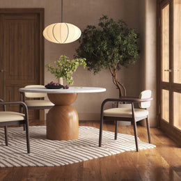 Betsy Taupe Vegan Leather Dining Chair
