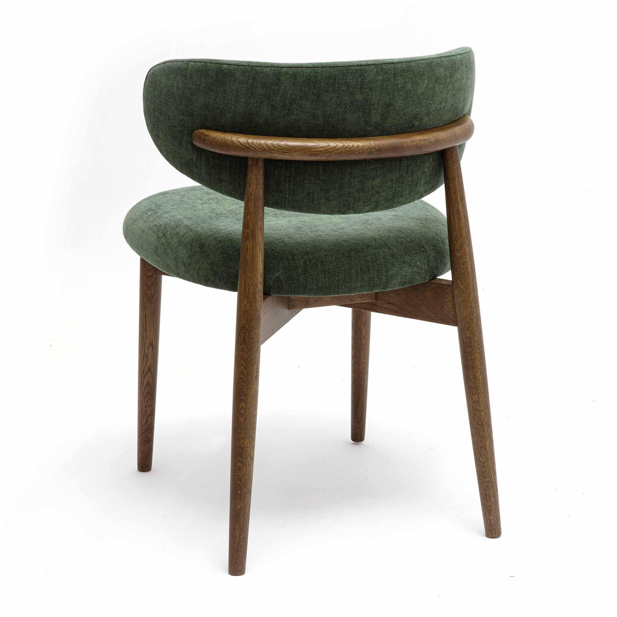 Zinea Forest Green Performance Textured Velvet Dining Chair