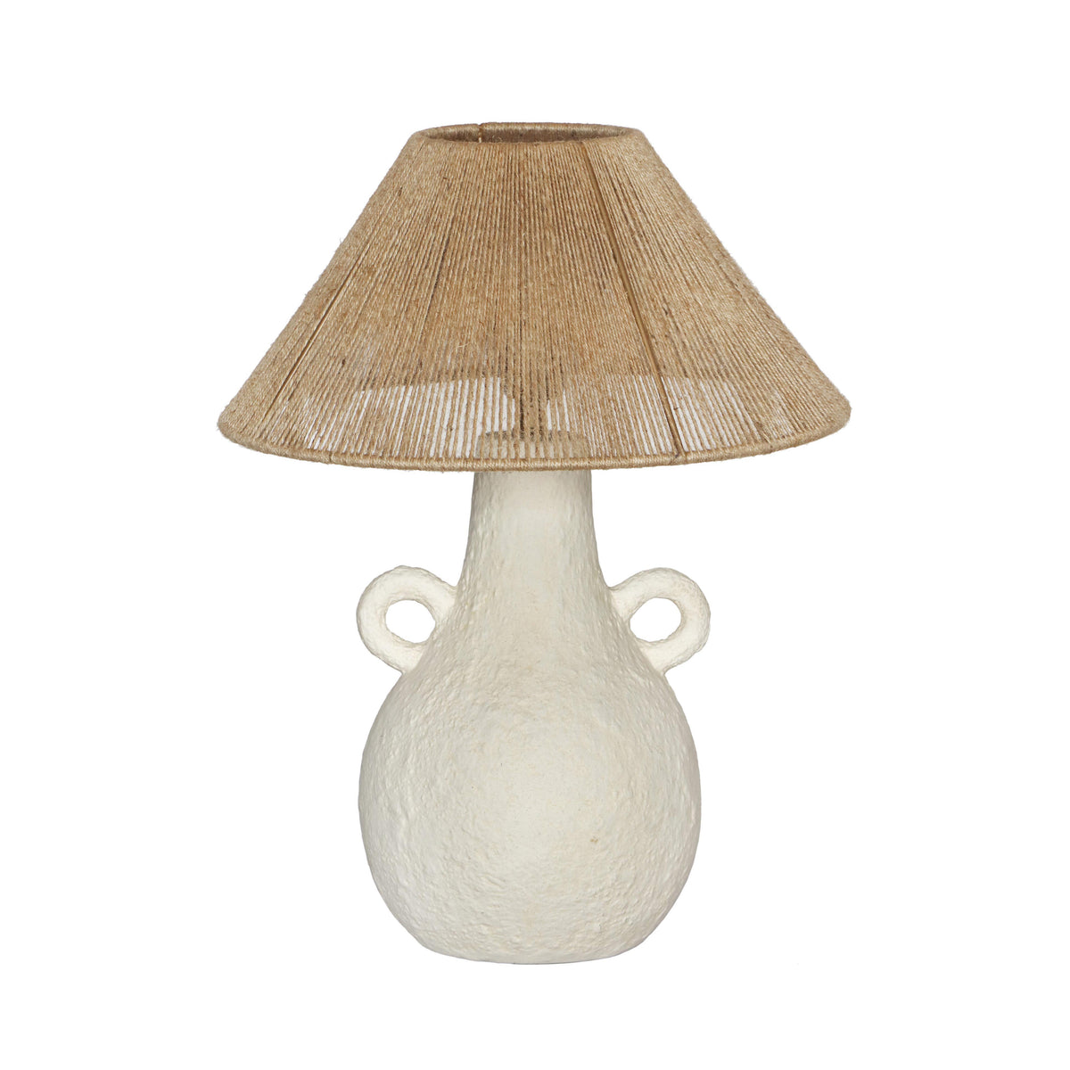 Lalit Natural & White Ceramic Table Lamp