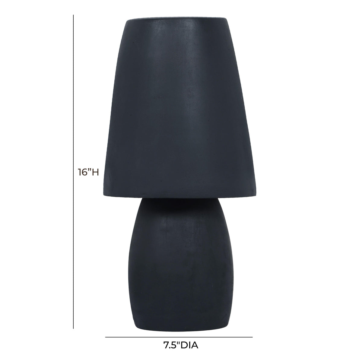 Porcini Blue Terracotta Table Lamp