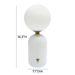 Liza White Table Lamp