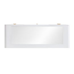 Hollywood White Desk with Vanity Mirror