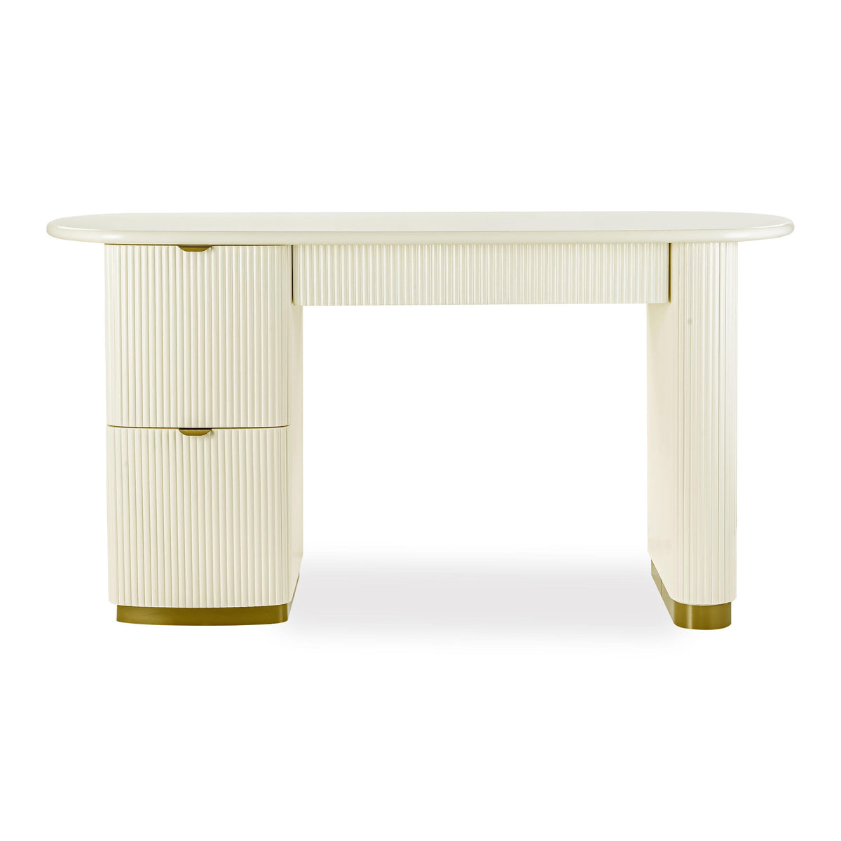 Francesca Cream 3-Drawer Desk