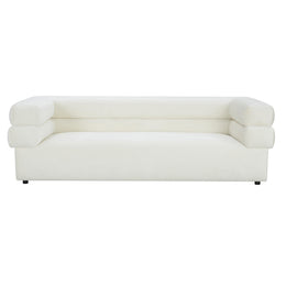 Elsa Cream Velvet Sofa - UK