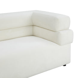 Elsa Cream Velvet Sofa - UK