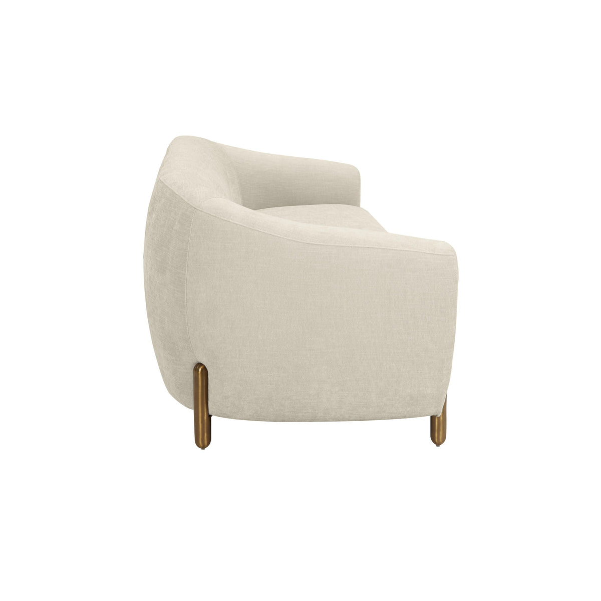Lina Cream Textured Linen Sofa - UK