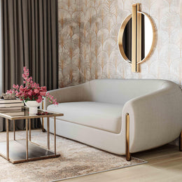 Lina Grey Textured Linen Sofa