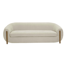 Lina Grey Textured Linen Sofa