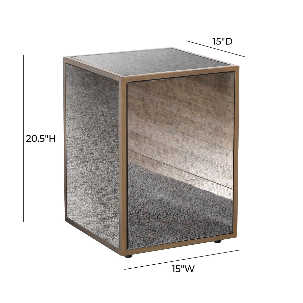 Lana Mirrored Side Table - UK