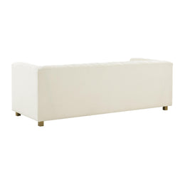 Wafa Cream Velvet Sofa