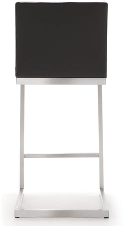 Parma Grey Stainless Steel Counter Stool - Set of 2 - UK
