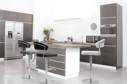 Cosmo Grey Stainless Steel Barstool - UK