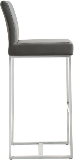 Denmark Grey Stainless Steel Barstool - Set of 2 - UK