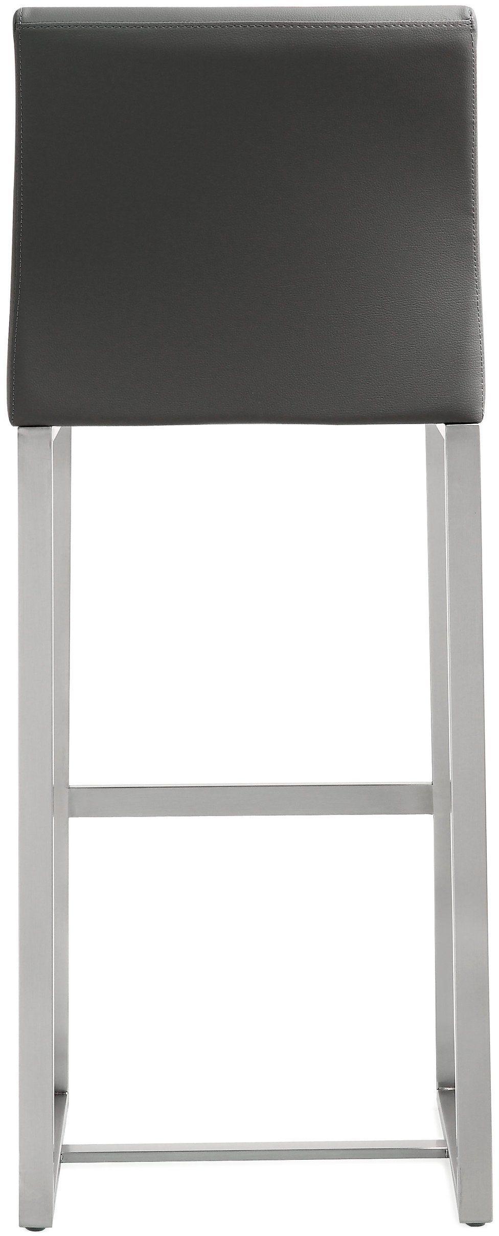 Denmark Grey Stainless Steel Barstool - Set of 2 - UK