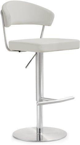 Cosmo Light Grey Stainless Steel Barstool - UK