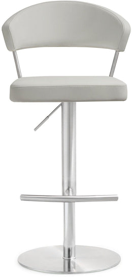 Cosmo Light Grey Stainless Steel Barstool - UK