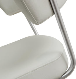 Cosmo Light Grey Stainless Steel Barstool - UK
