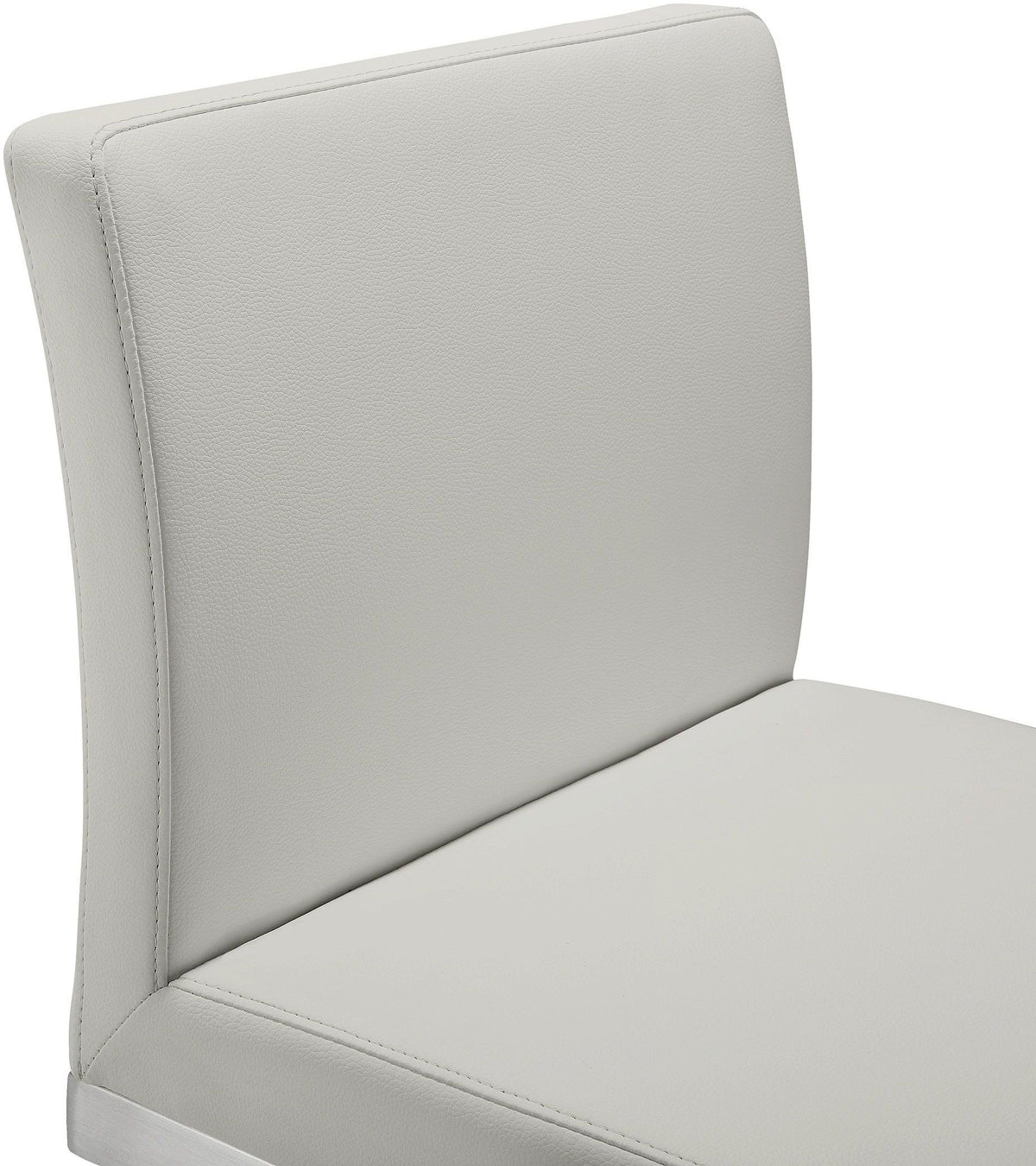 Parma Light Grey Stainless Steel Counter Stool - Set of 2 - UK