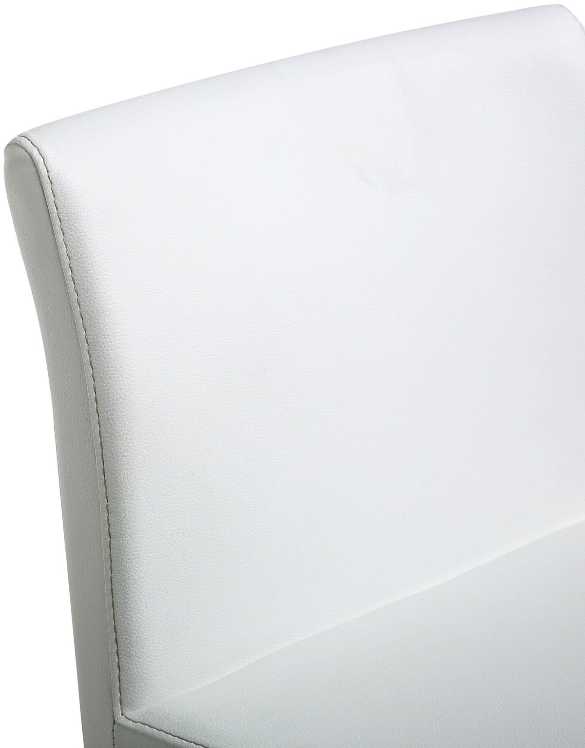 Denmark White Performance Vegan Leather and Gold Steel Counter Stool - Set of 2