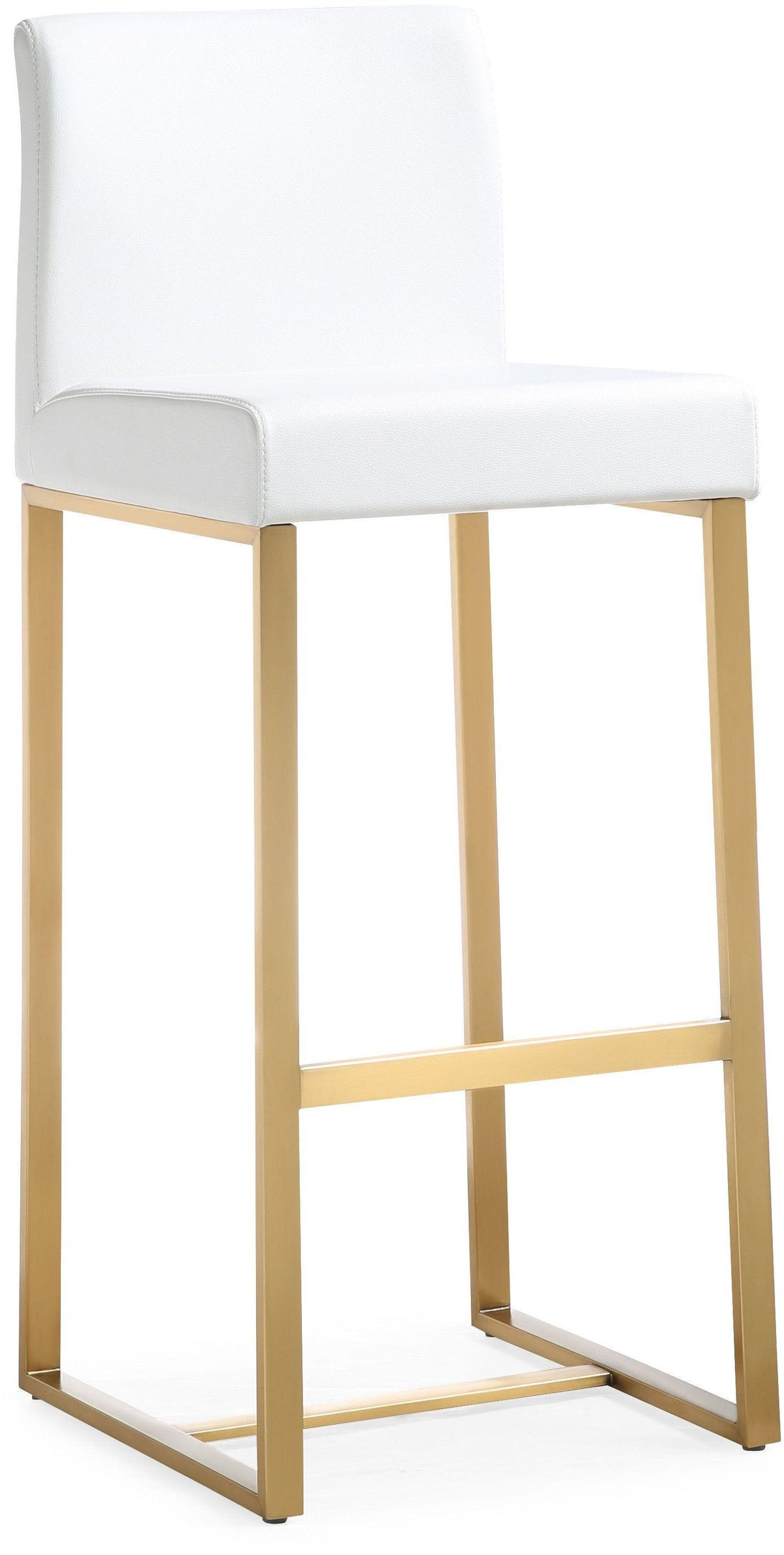 Denmark White Gold Steel Barstool - Set of 2 - UK