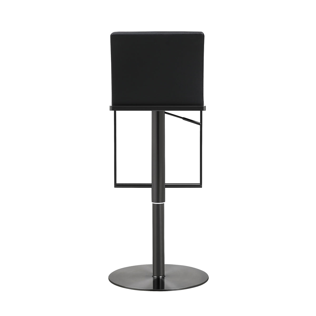Amalfi Black Performance Vegan Leather on Black Stool - UK