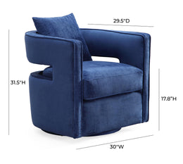 Kennedy Navy Swivel Chair - UK