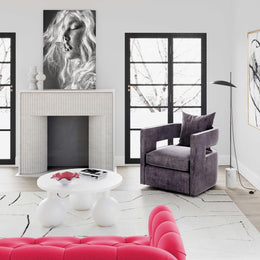 Kennedy Grey Swivel Chair - UK
