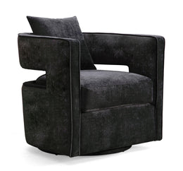 Kennedy Black Swivel Chair - UK