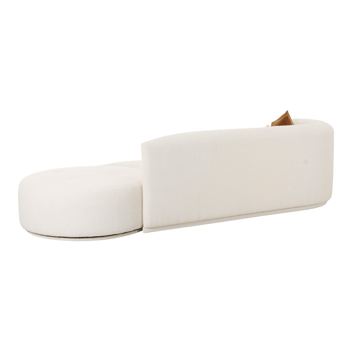 Fickle Cream Boucle 2-Piece Chaise Modular LAF Sofa - UK