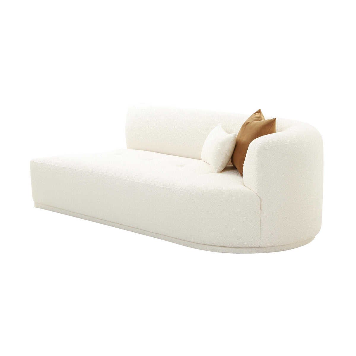 Fickle Cream Boucle Modular RAF Loveseat - UK