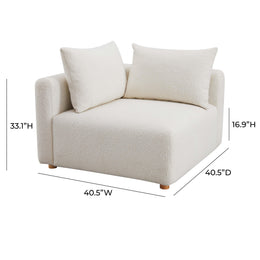 Hangover Cream Boucle Modular Corner Chair
