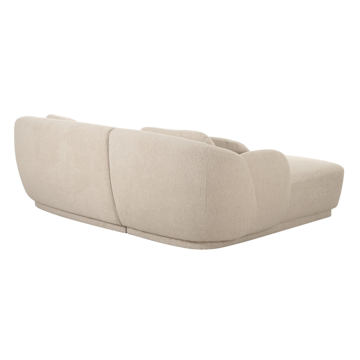Misty Cream Boucle Sectional - LAF
