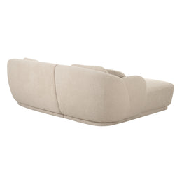 Misty Cream Boucle Sectional - LAF - UK