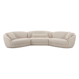 Marion Two-Tone Textured Boucle Large Sectional