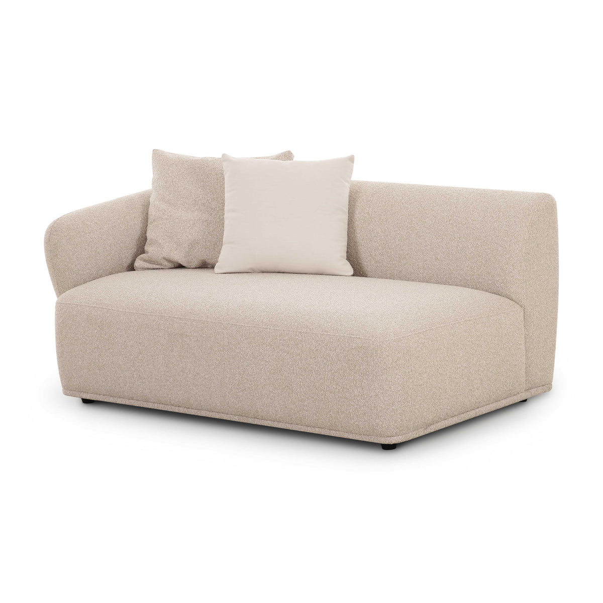 Sylvie Cream Boucle Left Arm 2-Seater Loveseat