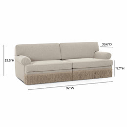 Yvette Cream Boucle Modular Sofa