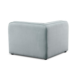 Travie Sea Foam Performance Corduroy Velvet Corner Chair
